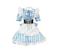 AEGJEGVD 2024 Maid Dress Femme Coplay Anime Outfit French Maid Halloween Costume Robe Traditionelle Festival Robe Femmes Dirndl Oktoberfest Tenue Dress Deguisement Womens Dress Robe De Festival