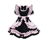 AEGJEGVD 2025 Costume de Cosplay pour Femme Maid Lolita Dress Vintage Medievale Victorien Renaissance Rétro Robes de Princesse Maxi Dress Vintage Déguisement Médiéval Cosplay Carnaval Halloween Fête