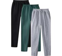 AEGJEGVD 3 Lots Pantalon Jogging Homme Pas Cher Bas de Jogging Hommes Soldes Pantalons de Loisirs Taille Élastique avec des Poches Décontracté Activewear Sportswear Pant de Travail Cargo Pas Cher