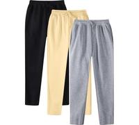 AEGJEGVD 3 Lots Pantalon Jogging Homme Pas Cher Bas de Jogging Hommes Soldes Pantalons de Loisirs Taille Élastique avec des Poches Décontracté Activewear Sportswear Pant de Travail Cargo Pas Cher