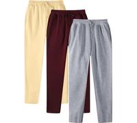 AEGJEGVD 3 Lots Pantalon Jogging Homme Pas Cher Bas de Jogging Hommes Soldes Pantalons de Loisirs Taille Élastique avec des Poches Décontracté Activewear Sportswear Pant de Travail Cargo Pas Cher