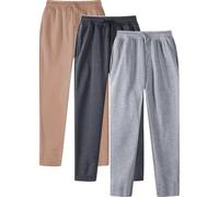 AEGJEGVD 3 Lots Pantalon Jogging Homme Pas Cher Bas de Jogging Hommes Soldes Pantalons de Loisirs Taille Élastique avec des Poches Décontracté Activewear Sportswear Pant de Travail Cargo Pas Cher