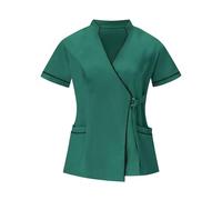 AEGJEGVD Blouse Infirmiere Femme Tunique Uniforme Medicale Haut D'infirmière Uniforme De Travail Top Médicale d'été Vêtements de Travail et Uniformes Tenue Infirmiere Professionnelle Grande Taille