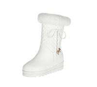 AEGJEGVD Bottes De Neige Femme Hiver Randonnée Bottines Fourrées Chaude Boots Antidérapantes Neige Botte Ski Hiver Fourrure Bottines Chaussures Extérieur Antidérapant Bottine pour tous les jours