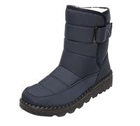 AEGJEGVD Bottes de Neige pour Femmes Hiver Randonnée Botte Fourrure Doublure Chaude Imperméable Confort Bottines Ski Femme à Lacets Chaussures Extérieur Antidérapant Bottine Boots pour tous les jours