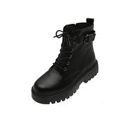 AEGJEGVD Bottes Femme de la Mode Botte Confortables Bottines avec Fermeture éclair pour l'Automne et de l'hiver Vintage Bottes et Bottines Chunky Talons Chaud Cheville Chaussons AntidéRapante