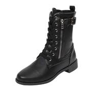 AEGJEGVD Bottes Femme Mi-Mollet avec Fermeture éclair Classiques Mode Confortable Bottes et Bottines Talons Cheville Chaussons LéGèRes AntidéRapante Chaussures D'hiver En Plein Air Hipster Club Fête