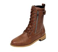 AEGJEGVD Bottes Femme Mi-Mollet avec Fermeture éclair Classiques Mode Confortable Bottes et Bottines Talons Cheville Chaussons LéGèRes AntidéRapante Chaussures D'hiver En Plein Air Hipster Club Fête
