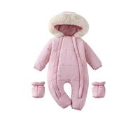 AEGJEGVD Combinaison Pilote Bébé Combinaison Ski Enfant Hiver en Polaire Combinaisons de Neige Garcon Fille Manteau d'hiver Polaire Chaude Vêtements de Ski Grenouillère Salopettes d'Extérieur 0-2 ans