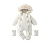 AEGJEGVD Combinaison Pilote Bébé Combinaison Ski Enfant Hiver en Polaire Combinaisons de Neige Garcon Fille Manteau d'hiver Polaire Chaude Vêtements de Ski Grenouillère Salopettes d'Extérieur 0-2 ans