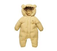 AEGJEGVD Combinaison Polaire Enfant Une Pièce avec Capuche, Pilote Combinaisons de Neige Bebe Fille Manteau d'hiver Polaire Grenouillère Bébé Enfant Hiver Chaude Vêtements de Ski 0-3 ans