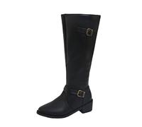 AEGJEGVD Cuissarde Femme Mollet Large Classiques Bottes Femmes Talon Haut Sexy Confortable Cuissardes Botte Montantes Hipster Club Fête Escarpins Haute Bottes au-dessus du Genou Boots Fille Élégants