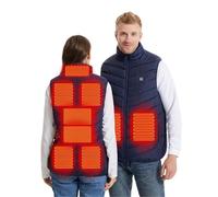 AEGJEGVD Homme Gilet Chauffant Femme Veste Chauffante Électrique USB Vêtement de Chauffage avec 2 89 Zones de Chauffé 3 Températures Réglables Gilets Chauffant Chaud Hiver Moto Chasse