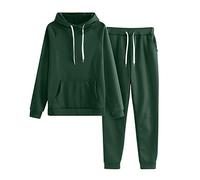 AEGJEGVD Jogging Femme Ensemble Survetêment 2 Pièces Manches Longues Tenue Chaude Sweats à Capuche et Pantalons Sportswear pour Jogging Sports Suit Décontracté Printemps 2024 Ensemble Femme Hiver