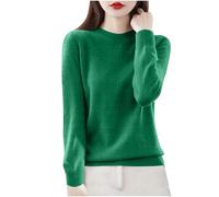 AEGJEGVD Pull Cachemire Femme, Chaud, LéGer, Manches Longue, Chic, Col Rond, Ample, Pull Femmes Chic et Elegant en Laine, Elástique Top, Pull en Tricot, Vetement Femme Solde, Pulls en Maille