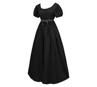AEGJEGVD Robe Medievale Femme Victorienne Steampunk Gothique Vintage Medievale Steampunk Costume MéDiéVal Femme DéGuisement Victorienne DéGuisements Dress Halloween Renaissance Dress Grande Taille