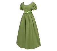 AEGJEGVD Robe Medievale Femme Victorienne Steampunk Gothique Vintage Medievale Steampunk Costume MéDiéVal Femme DéGuisement Victorienne DéGuisements Dress Halloween Renaissance Dress Grande Taille