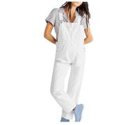 AEGJEGVD Salopette en Jean pour Femme - Coupe Ample - Coupe Droite - Jambes Larges - Stretch - Mode - Combinaisons et Combishorts Femmes Pas Cher - Vetement Soldes 2025 - Décontracté Baggy Jumpsuit