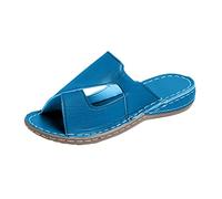 AEGJEGVD Sandales Femme Été Confortable Sandales Mode Femme Mules Bout Ouvert Plateforme Pantoufles Compensées Chaussons D'Été Confortables Chaussures de Plage & Piscine Chaussures Pas Cher
