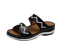 AEGJEGVD Sandales Femmes été Confortable Mode Sandale Bout Ouvert Compensées Plateforme Pantoufles Orthopédiques Sandales Chaussons de Plage d'été Ventes Flash de Printemps Chaussures Pas Cher