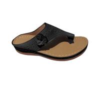 AEGJEGVD Sandales Hallux Valgus Femme Cuir Tongs Orthopédiques Femmes été Confortables Chaussures Compensées Plateforme Orthopédique Sandale Pantoufles Sandales de Marche À Bout Ouvert Flip Flops