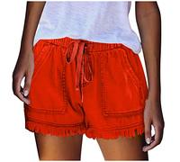 AEGJEGVD Short Jean Femme Sexy Taille Basse Bermuda en Jean Été Pantacourt Droit Denim Shorts en Jeans Large Baggy Boyfriend Sexy Hot Pants avec Poches Décontracté Pantacourt Pas Cher Vente Flash