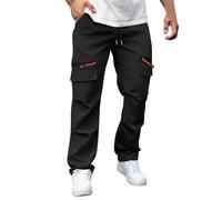 AEGJEGVD Soldes Pantalon de Travail Homme Cargo Stretch Pantalons Taille Elastique Décontractée Leger Ete Pants Mode Pantalon Jogging Survetement avec Poche Training Sportswear Randonnée Pas Cher