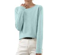 AEGJEGVD sous Pull col Roulé Femme Chic Chaud Pas Cher Vetement Couleur Unie Ample Mode Pulls Pullover Col Rond Hauts Manche Longue Pull Femmes Hiver Léger Coupe Classique Pull Tricoté Chaud