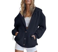 AEGJEGVD Sweat Capuche Femme Oversize Hoodie Manches Longues Décontracté Pulls, Gilets et Sweats Chaud Chic Élégant Streetwear Oversize Grande Taille avec Poches Sport Fille Veste Sweatshirt Pas Cher