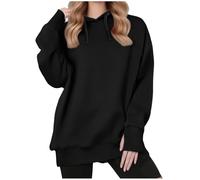 AEGJEGVD Sweatshirt à Capuche Femme Oversized Sweat Pulls Leger Chic Et Elegant Manteau Sweat-Shirt à Capuche Y2k Hoodie Manches Longues Temps Libre Sport Outdoor Sweats Veste Cardigan Pas Cher
