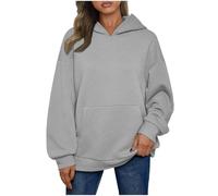 AEGJEGVD Sweatshirt avec Capuche Femme Oversize Hoodie Manches Longues Décontracté Pulls, Gilets et Sweats Chaud Chic Élégant Streetwear Oversize Grande Taille Fille Veste Sweatshirts Pas Cher