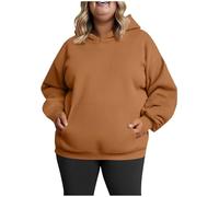 AEGJEGVD Sweatshirt Femme Grande Taille Sweat à Capuche Manches Longues Décontracté Pulls, Gilets et Sweats Chaud Chic Élégant Streetwear Oversized Sweat-Shirt Sport Fille Veste Sweatshirt Pas Cher