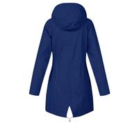 AEGJEGVD Vêtements Imperméables Femmes Manteau Imperméable Femme Veste Coupe-Vent avec Poches et Doublure Zippée Manteau Coupe-Vent Couleur Unie Manteaux Imperméables Femme Veste de Pluie Pas Cher