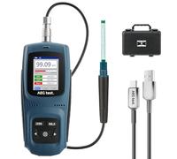 AEGTEST 8103 Gaussmètre rechargeable 0-2500 mT, magnétomètre avec enregistrement de données et alarme, testeur de force de champ magnétique et de polarité, précision générale ±5 % pour usines