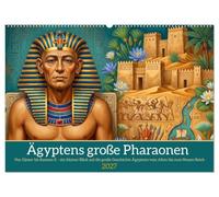 Ägyptens große Pharaonen (Wandkalender 2027 DIN A2 quer), CALVENDO Monatskalender: Eine faszinierende Reise zu den Herrschern, Monumenten und der Geschichte des alten Ägypten.