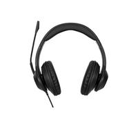 AEH102GL - Micro-casque - sur-oreille - convertible - filaire - USB-A - isolation acoustique - noir