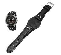 AEHON Bracelet de montre en cuir véritable pour Fossil CH2592 CH2564 CH2565 CH2891CH3051 bracelet 22 mm pour homme avec rivet style, 20 mm, Agate