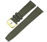 AEHON Bracelet de montre pour IWC PILOTE MONTRES PORTUGIESER Hommes Assurance Fermoir Strap Accessoires de Montre Nylon Cuir Bracelet Chaîne, 21mm, Agate