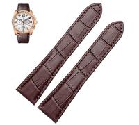 AEHON Bracelet de montre pour montre mécanique Cartier Tank Calibre Series en cuir véritable pour homme et femme 20 mm, 22 mm, 23 mm, 25 mm, 25 mm, Agate