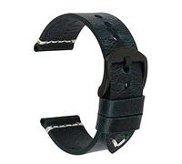 AEHON Bracelet de montre vintage fait main en cuir de vachette 20 mm, 21 mm, 22 mm, 23 mm, 24 mm, 22mm, Agate