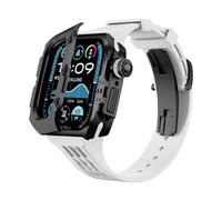 AEHON Kit de modification de bracelet de montre, pour Apple Watch Ultra 2 49 mm 9 8 7 45 mm, étui Soul Cool en titane, pour iWatch Ultra 49 mm Mod Kit Fluororubber, 45MM