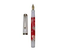 AEHON Stylo plume à piston en acrylique doux et lisse n°5 pour étudiants Pelikan M400/405 - Stylo cadeau (D, Schmidt F (0,5 mm)