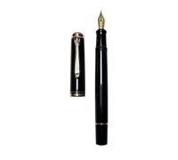 AEHON Stylo plume à piston en acrylique doux et lisse n°5 pour étudiants Pelikan M400/405 - Stylo cadeau (C, Schmidt B (1 mm)