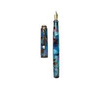 AEHON Stylo plume à piston en acrylique doux et lisse n°5 pour étudiants Pelikan M400/405 Stylo cadeau I, Schmidt M (0,7 mm)