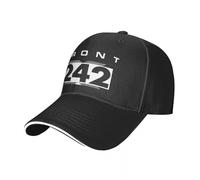 AEIKHAEC Casquette de Baseball Mode Hiver Front 242 Bande Chapeau Femmes Chapeau Femmes Casquette Casquette De Baseball Homme Homme Chapeau Casquette De Baseball Cadeau