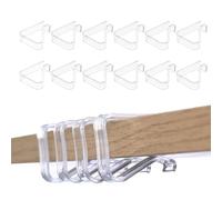 AEIOPRS 12 Pcs Pince à Nappe Plastique Transparente pour Table Pince à Couverture de Table pour Épaisseur 1.7-3.5cm Idéal pour Noël Fête Mariage Intérieur/Extérieur