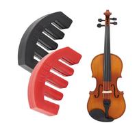 AEIOPRS 2 Pcs Sourdine de Violon Ronde Tourte Violon Silencieux Noir Violin Mute Ultra Pratique Silencieux pour Instruments de Musique