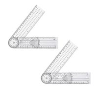 AEIOPRS Ensemble de 2 Goniomètres pour Kinésithérapie Médicale Règle de Mesure Multi-Angle Idéal pour la Thérapie Sportive