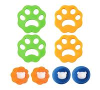 AEIOPRS Ensemble de 8 Boules Anti-Poil pour Machine à Laver Attrape Poils Réutilisable pour Vêtements et Literie Élimine les Poils d'Animaux Balle de Lavage Efficace