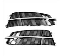 AEIOUPMMA 1 Paire de calandres de phares antibrouillard pour Pare-Chocs Avant de Voiture avec Bande chromée pour Audi A6 C7 S-Line S6 2015-2018